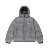 mahagrid (マハグリッド) HOODED DOWN PUFFER GREY(MG2DWMB902A)