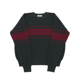 A NOTHING (エーナッシング) COLOR-LINE 7G KNIT CREW-NECK (Charcoal)