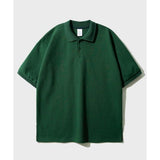 JEMUT (ジェモッ)  Pins Overfit Collar T-Shirts Darkgreen YHST2354