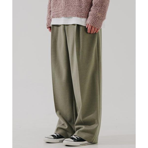ダブルユーブイプロジェクト(WV PROJECT)   Report Wide Slacks Khaki JNLP7640