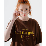 ダブルユーブイプロジェクト(WV PROJECT)   Todo 1/2 Sleeve T-shirts Brown MJST7660