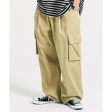 JEMUT (ジェモッ) Poky Wide Tencel Cargo Pants Beige YHLP2509