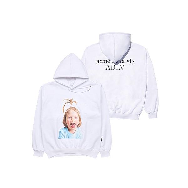 アクメドラビ(acme' de la vie)    ADLV BABY FACE APPLE HAIR BOY HOODIE WHITE