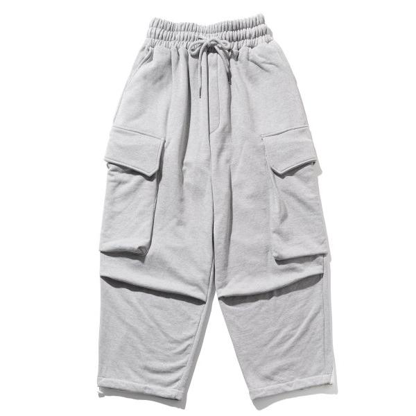 マスノウン(MASSNOUN)     DIVISION WIDE CARGO STRING PANTS MFTTP003-GY