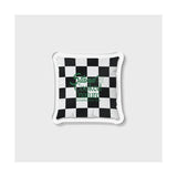 TEXT ON CHECKER CUSHION-CLEAR(아크릴톡)