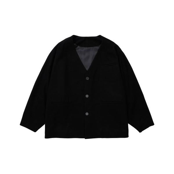 アジョバイアジョ(AJOBYAJO)            Batwing No Collar Wool Blazer [BLACK]