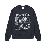 mahagrid (マハグリッド) NETWORK SPARK SWEATSHIRT NAVY(MG2DFMM445A)