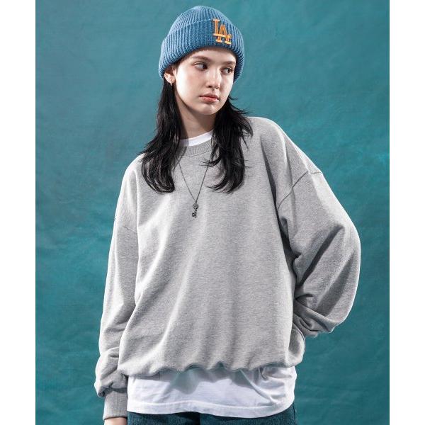 ティーダブリューエヌ(TWN)  Poise Sweat Shirts Gray HHMT3425