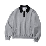 パーステップ(PERSTEP)  Nomad Two Tone Collar Sweatshirts Gray HYMT4526