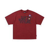 アジョバイアジョ(AJOBYAJO)             [23 S/S RENEWAL] DBOF Logo T-Shirt [BURGUNDY]