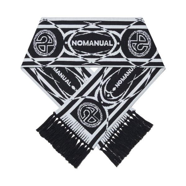 NOMANUAL(ノーマニュアル)    4S JACQUARD MUFFLER - BLACK