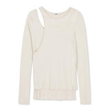 MMIC(エムエムアイシー)   (Women) Scarlet Long Sleeve Viscose Creora_Ivory