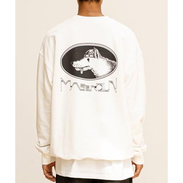 マスノウン(MASSNOUN)     PAVLOV OVERSIZED SWEAT SHIRTS MFTCR005-WT