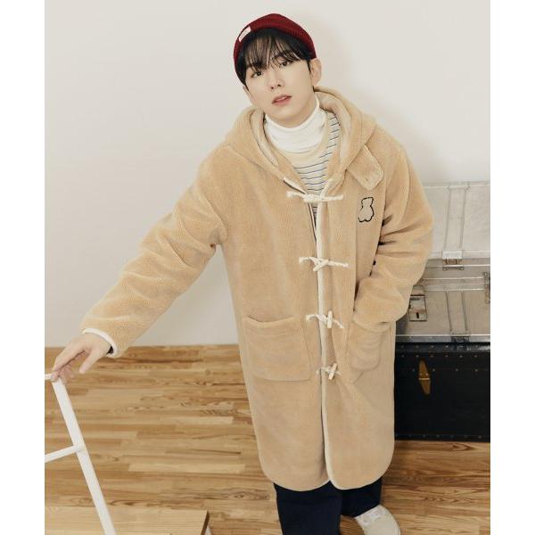 AQO_studiospace(アコスタジオスペース)       BEAR FLEECE LONG DUFFEL JACKET BEIGE