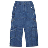 NOMANUAL(ノーマニュアル) M.P DENIM CARGO PANTS - BLUE