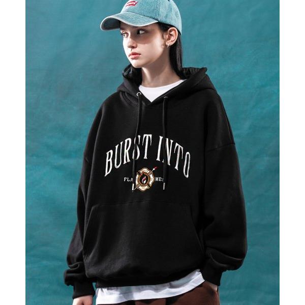 ティーダブリューエヌ(TWN) Flame Hoodie Black HHHD3454