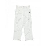 NOMANUAL(ノーマニュアル)    STITCHED WORK PANTS - OFF WHITE