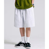 JEMUT (ジェモッ)  Flash Summer One Tuck Half Pants Whiteoatmeal SOSP2483