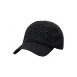 アクメドラビ(acme' de la vi)  CURLY LOGO BALL CAP BLACK