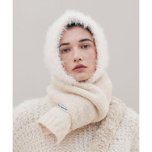 TMO BY 13MONTH（ティーエムオーバイサーティンマンス） KNIT MUFFLER (IVORY)