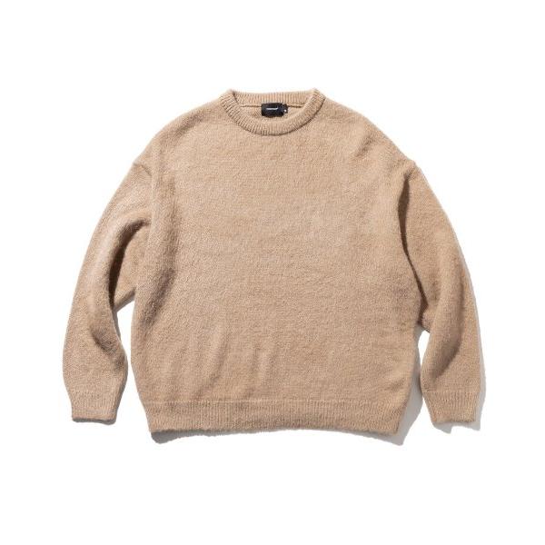 マスノウン(MASSNOUN)     WOOL SOFT MOHAIR OVERSIZED KNIT MFTNT003-BG