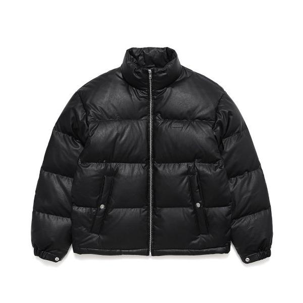 mahagrid (マハグリッド)     ECO LEATHER DUCKDOWN PARKA BLACK(MG2CWMB901A)