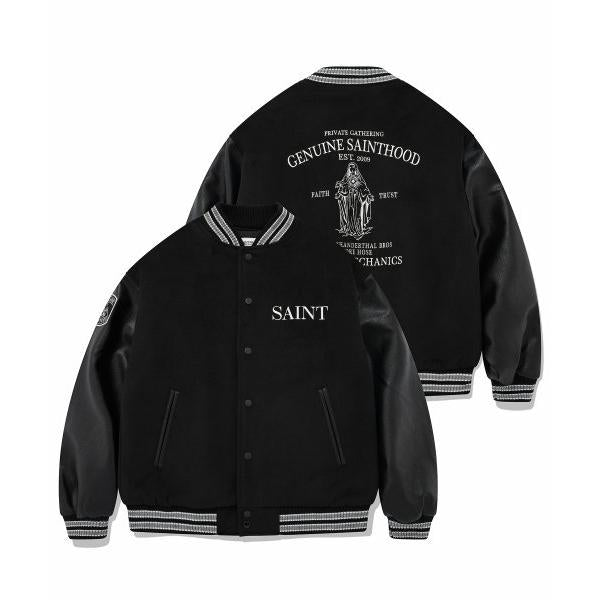 セイントペイン(SAINTPAIN)SP GRACE STADIUM JACKET-BLACK