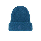 RIBBED EMBLEM BEANIE (BLUE)