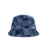 ブラックブロンド(BLACKBLOND)  BBD Patchwork Denim Bucket Hat (Blue)