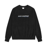 mahagrid (マハグリッド) SPORTS LOGO FLEECE CREWNECK BLACK(MG2DFMM462A)