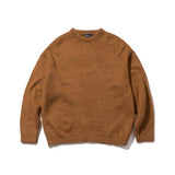 マスノウン(MASSNOUN)     WOOL SOFT MOHAIR OVERSIZED KNIT MFTNT003-BR