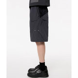 FLARE UP (フレアアップ) Obtuse Triangle Flap Shorts (FU-227_Black)