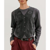 イーエスシースタジオ(ESC STUDIO) vest t-shirt(darkgray)