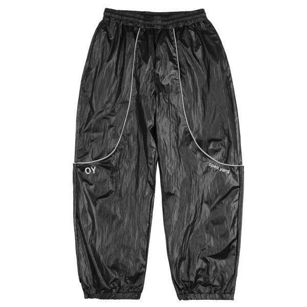 オーワイ(OY) 		CURVE LINE LAYERED TRACK JOGGER PANTS-BLACK
