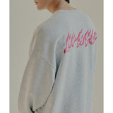 ROMANTIC CROWN(ロマンティック クラウン) BLAZE LOGO CREWNECK_LIGHT GREY