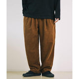 JEMUT (ジェモッ)  Twotuck Mild Corduroy Banding Pants Deepbeige OYLP2444