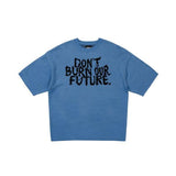 アジョバイアジョ(AJOBYAJO)             DBOF Short Sleeve Knit T-Shirt [SKY BLUE]