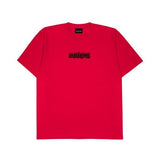 ブラックブロンド(BLACKBLOND) BBD Spray Masking Logo T-Shirt (RED)