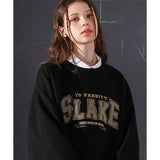 ティーダブリューエヌ(TWN)  Slake Sweat Shirts Black HHMT3469