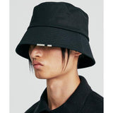 SSY(エスエスワイ) cotton drop tip bucket hat black