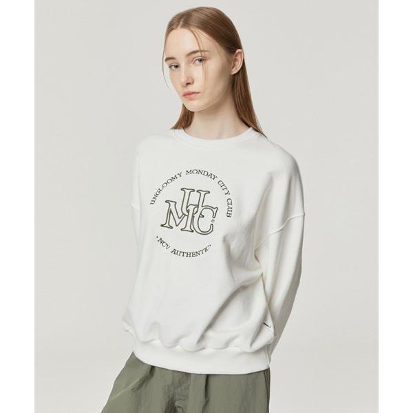 NCOVER（エンカバー） UMC ARCH LOGO SWEATSHIRT-WHITE