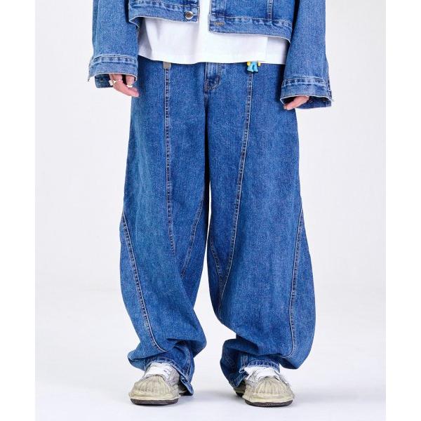 らめーる♡ ラメルマメゾン (LA MER MA MAISON) STITCH LINE DENIM PANTS