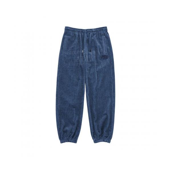 アクメドラビ(acme' de la vi)  SCRIPT LOGO CORDUROY TRAINING PANTS NAVY