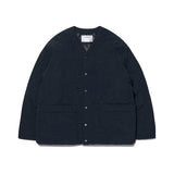 NOMANUAL(ノーマニュアル)    PADDED CARDIGAN - NAVY