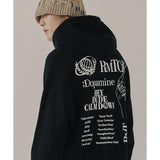 ROMANTIC CROWN(ロマンティック クラウン)      MONOCHROME HOODIE_BLACK