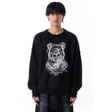 オーワイ(OY) HAIRY SKETCH ODOLLY KNIT-BLACK