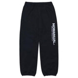 NOMANUAL(ノーマニュアル)  D.R LOGO SWEATPANTS - BLACK