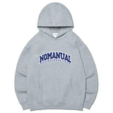 NOMANUAL(ノーマニュアル) ARCH D.R LOGO HOODIE - MELANGE