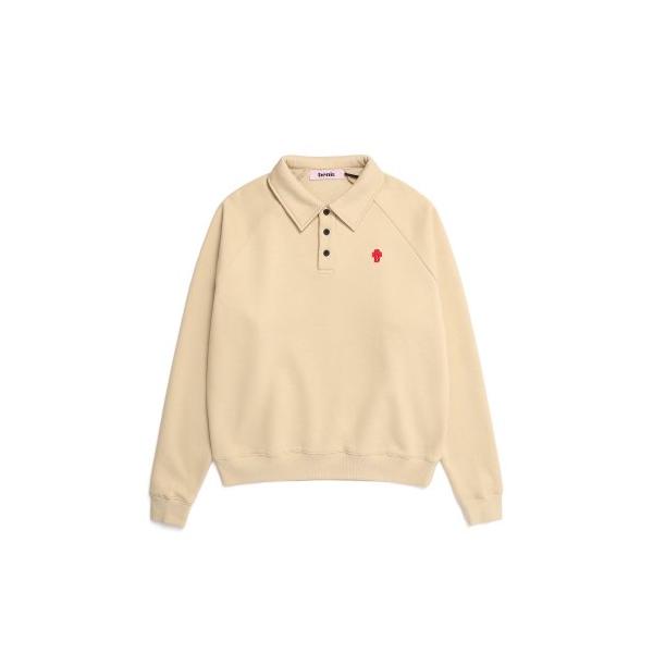 benir (ベニル)  B CLOVER COLLAR CREWNECK[BEIGE]_BNTTICR01UE1