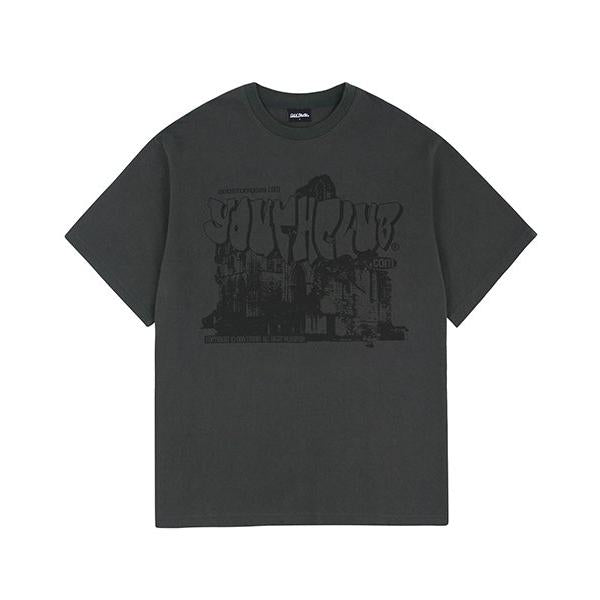 【ODDSTUDIO】Youth Club Graphic Layered Overfit Long Sleeves ODDSTUDIO】Youth Club Graphic Layered Overfit Long Sleeves